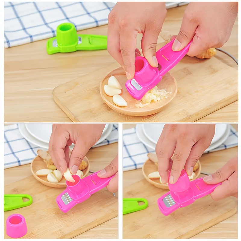 Kitchen Gadgets You Must Have - 1pc Multifunctional Garlic Ginger Press Mincer