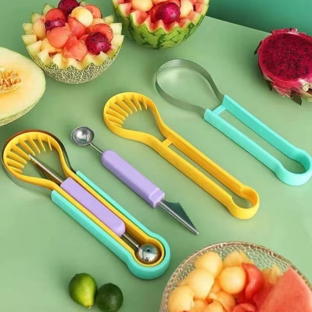 Kitchen Gadgets Set - 3 in 1 Melon Scoops Double-Headed