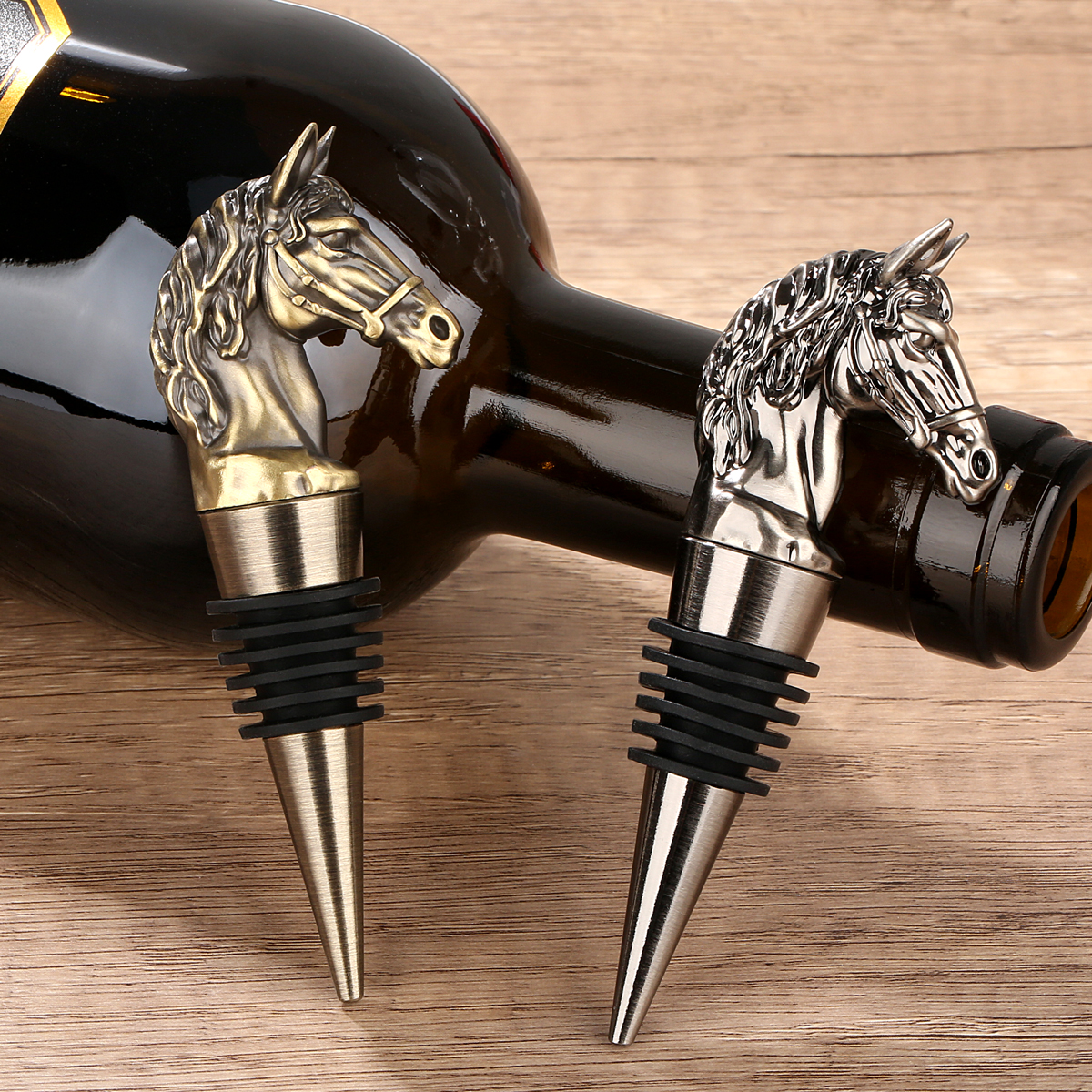 Kitchen Gadgets New - Exquisite Metal Horse Head Decor Wine