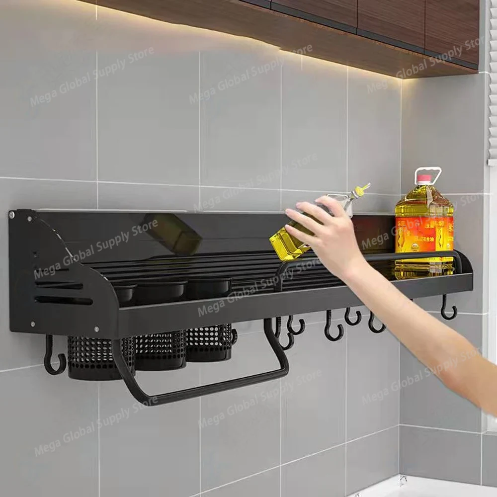 Kitchen Gadgets Cabinet - Black Spice Rack Organizer Seasoning Bottle