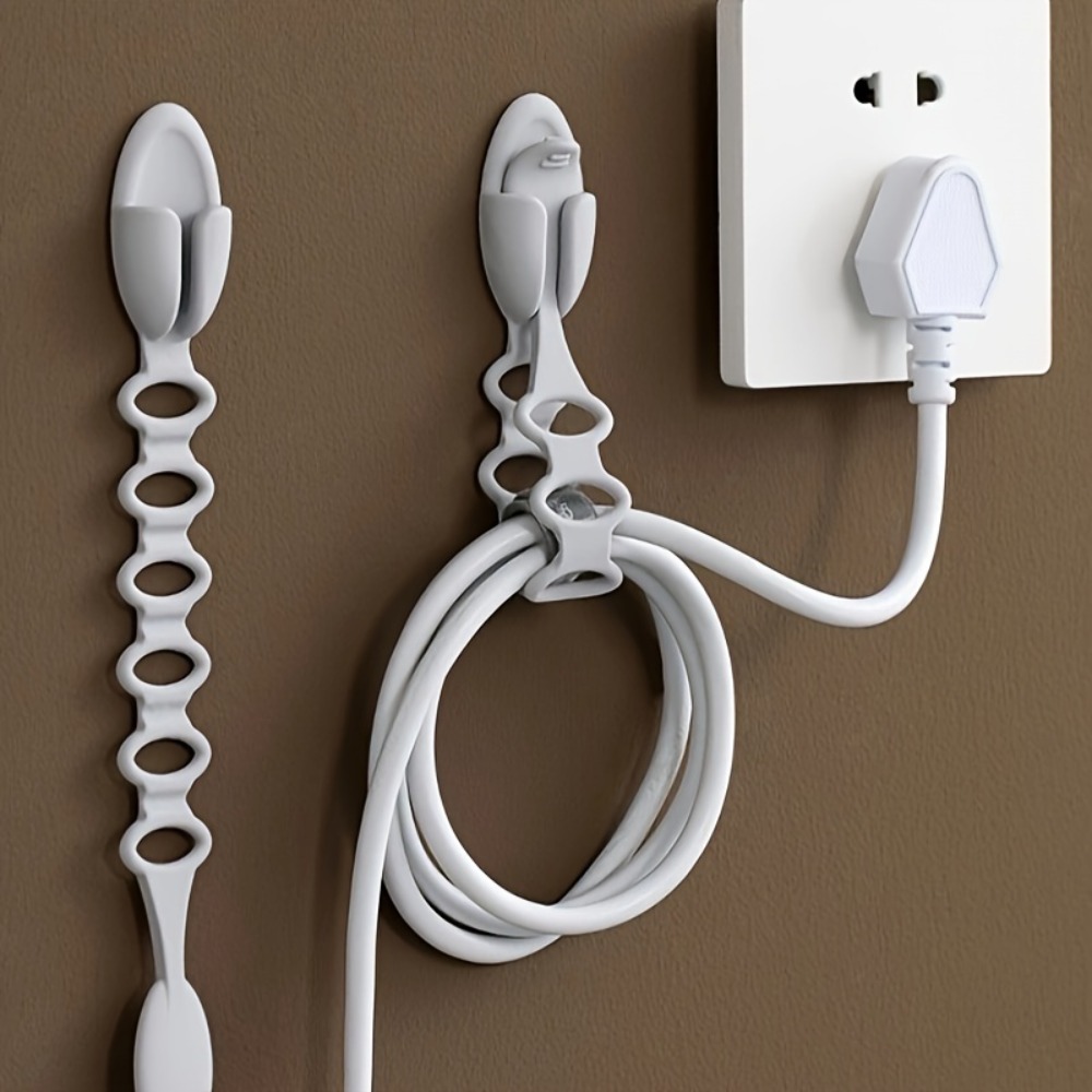 Kitchen Home Gadgets - Multifunctional Silicone Cable Organizer Cord Tie