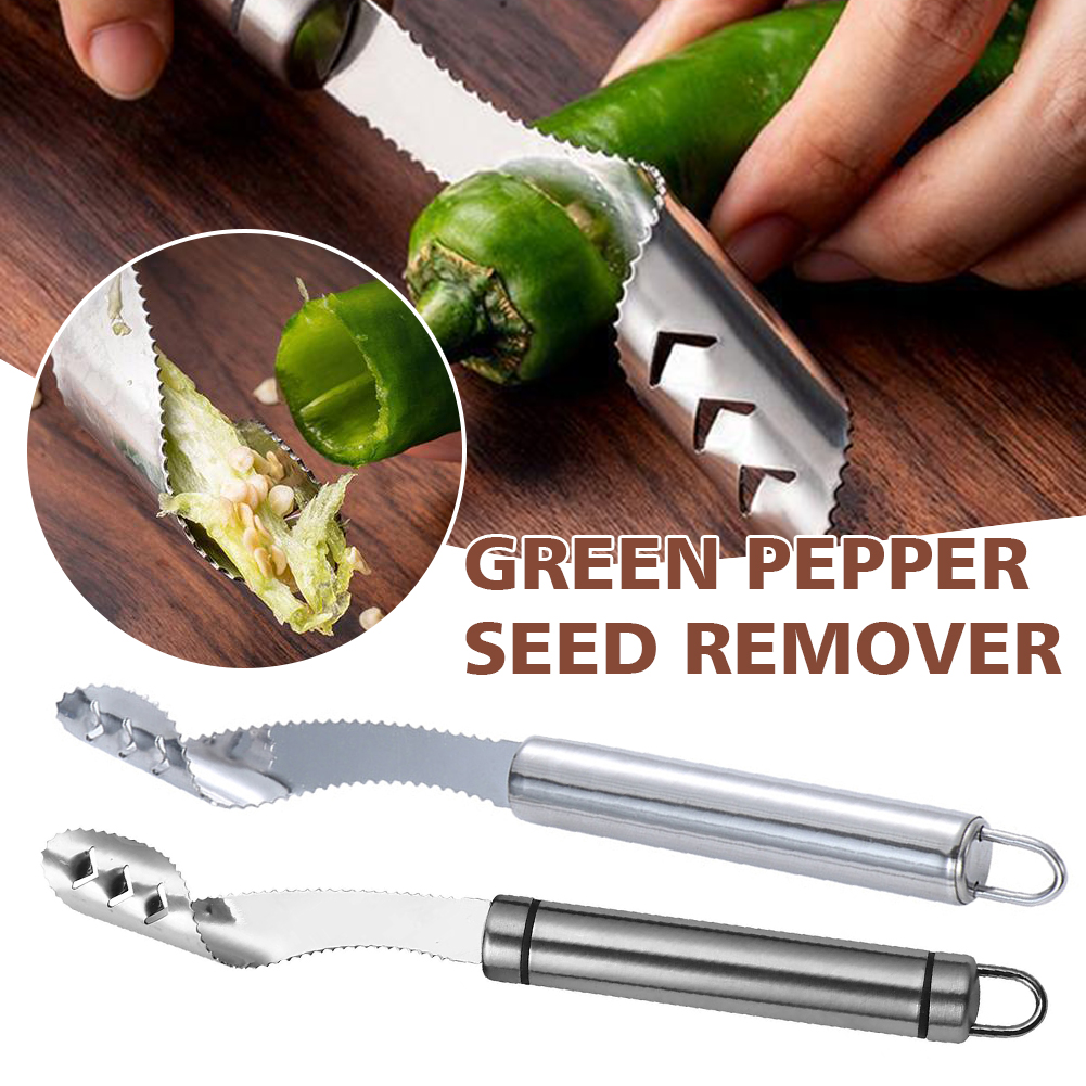 Portable Chili Pepper Core Rem - مراجعة Kitchen Gadgets Green وسعره