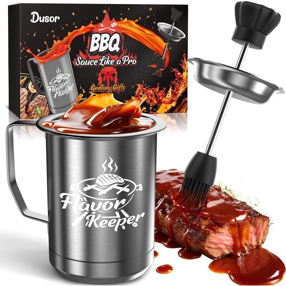 Men Women BBQ Sauce Pot and Ba - مراجعة Kitchen Gadgets To Have وسعره