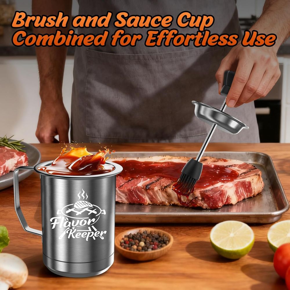 Men Women BBQ Sauce Pot and Ba - مراجعة Kitchen Gadgets To Have وسعره