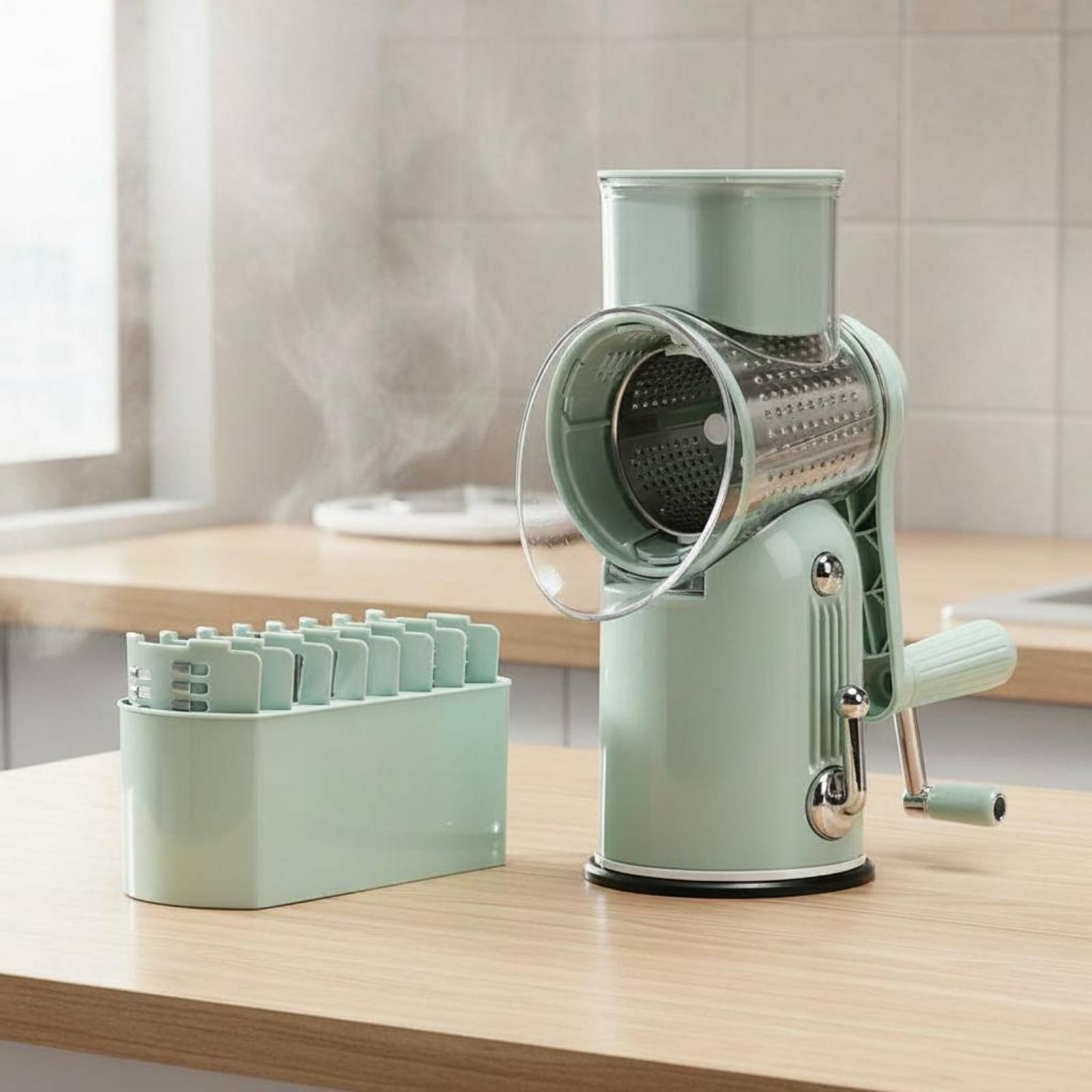 Rotary Vegetable Cutter Labor  - مراجعة Kitchen Gadgets Save Time وسعره