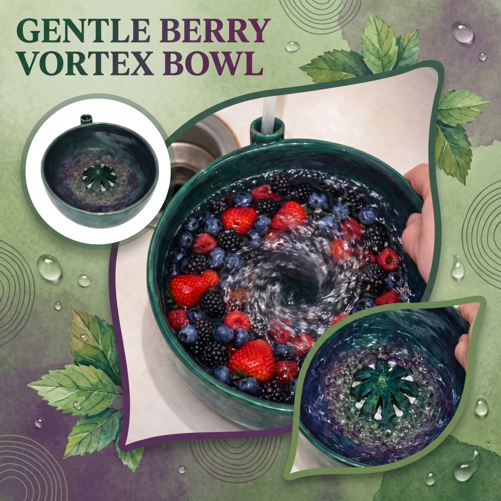 Automatic Berry Vortex Bowl Ve - مراجعة Kitchen Gadgets Save Time وسعره