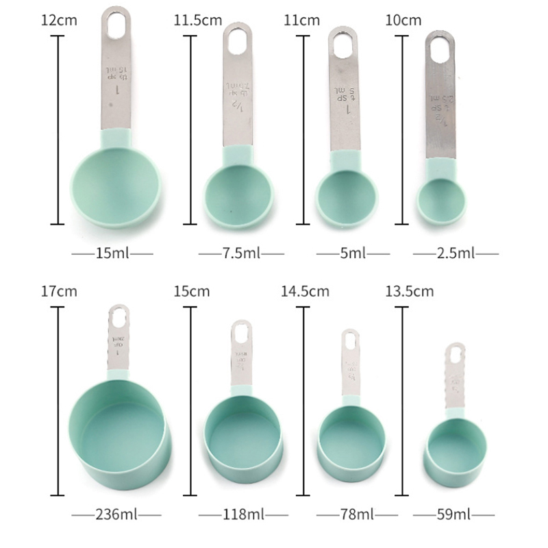8PCS Measuring Cups Spoons Set - مراجعة Kitchen Gadget Amazon وسعره