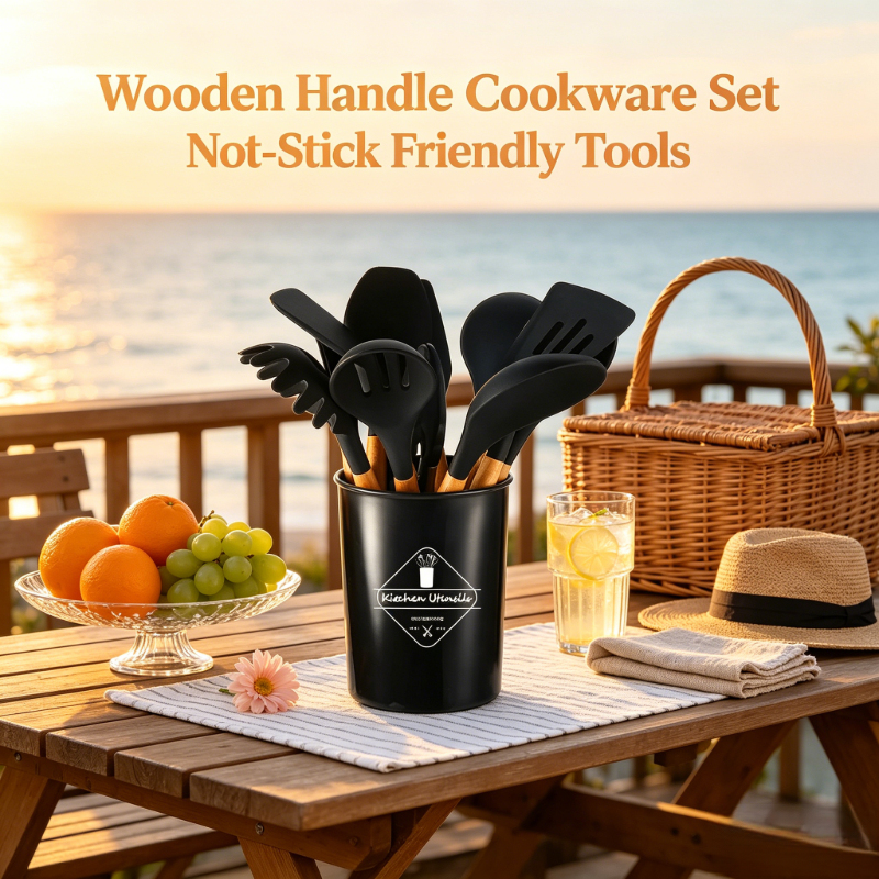 Black Silicone Kitchen Tools 1 - مراجعة Kitchen Gadgets Set وسعره