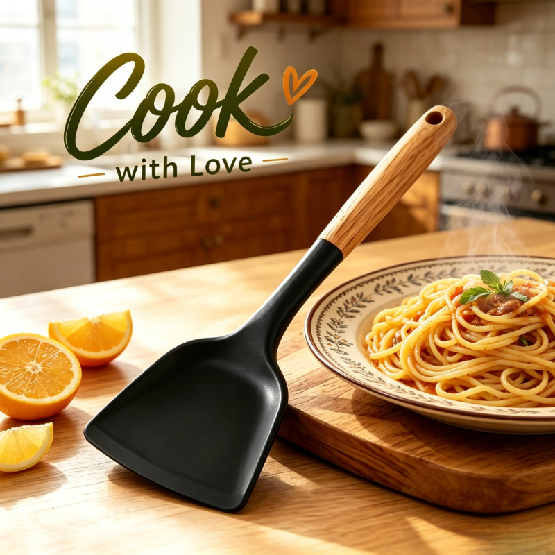 Black Silicone Kitchen Tools 1 - مراجعة Kitchen Gadgets Set وسعره