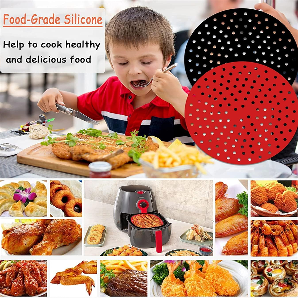 Reusable Air Fryer Pad, Silico - مراجعة Kitchen Home Gadgets وسعره