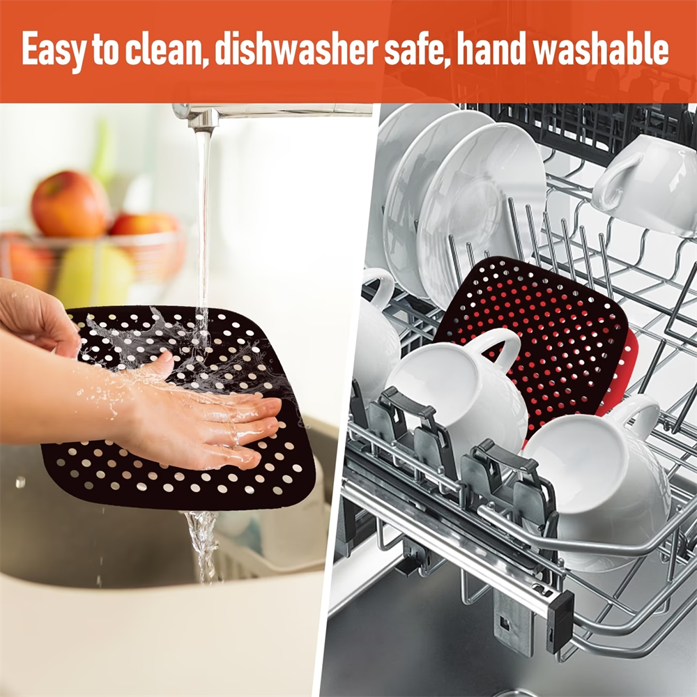 Reusable Air Fryer Pad, Silico - مراجعة Kitchen Home Gadgets وسعره