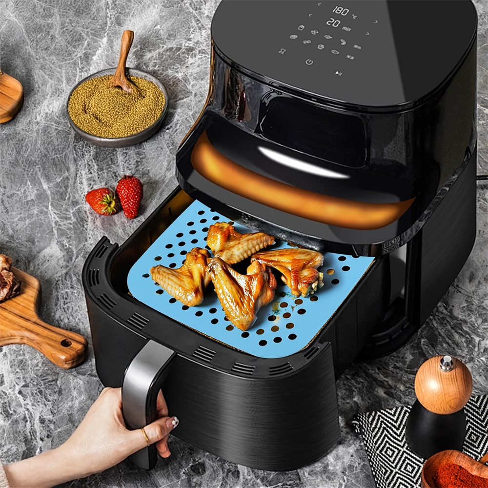 Reusable Air Fryer Pad, Silico - مراجعة Kitchen Home Gadgets وسعره