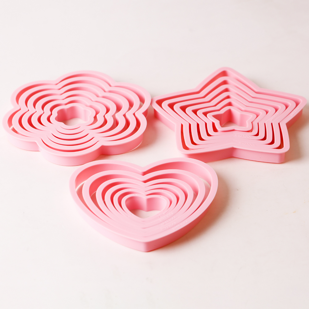 1set/3sets Pink Heart Star Flo - مراجعة Kitchen Gadgets Set وسعره