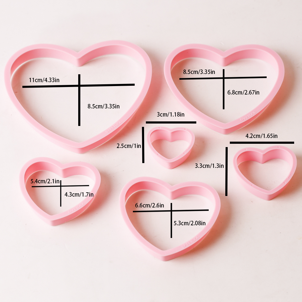 1set/3sets Pink Heart Star Flo - مراجعة Kitchen Gadgets Set وسعره