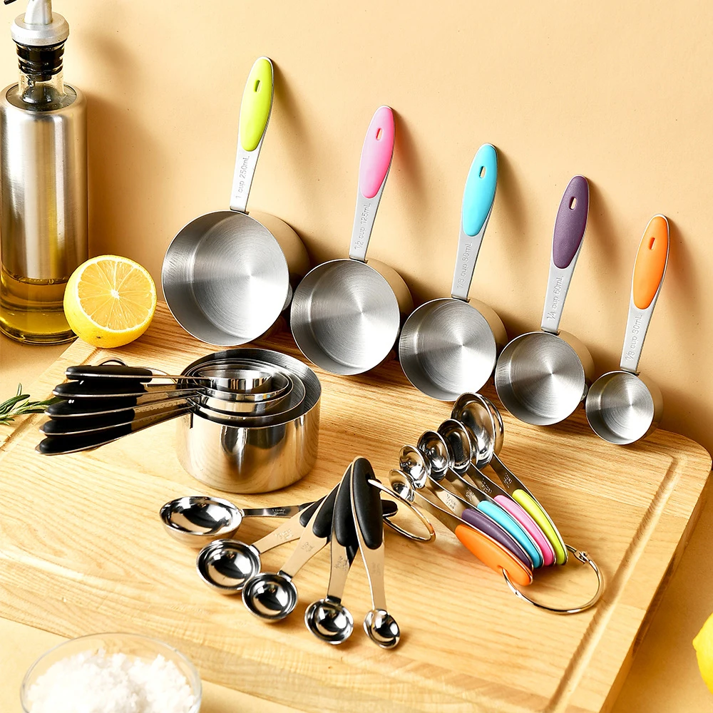 5/10Pcs Stainless Steel Measur - مراجعة Kitchen Gadgets Sale وسعره