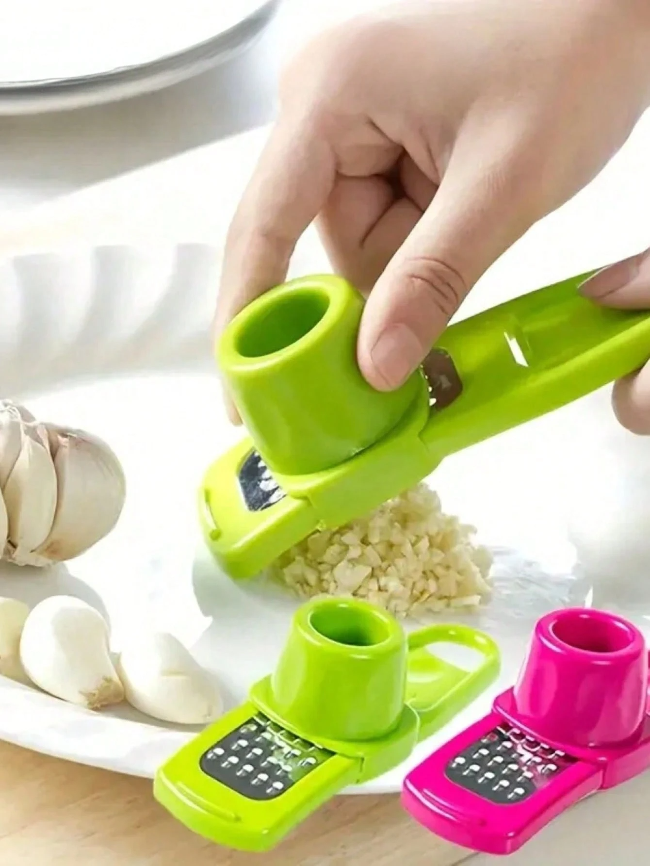 1/2pc Mini Garlic Grinder Crea - مراجعة Kitchen Gadgets Green وسعره