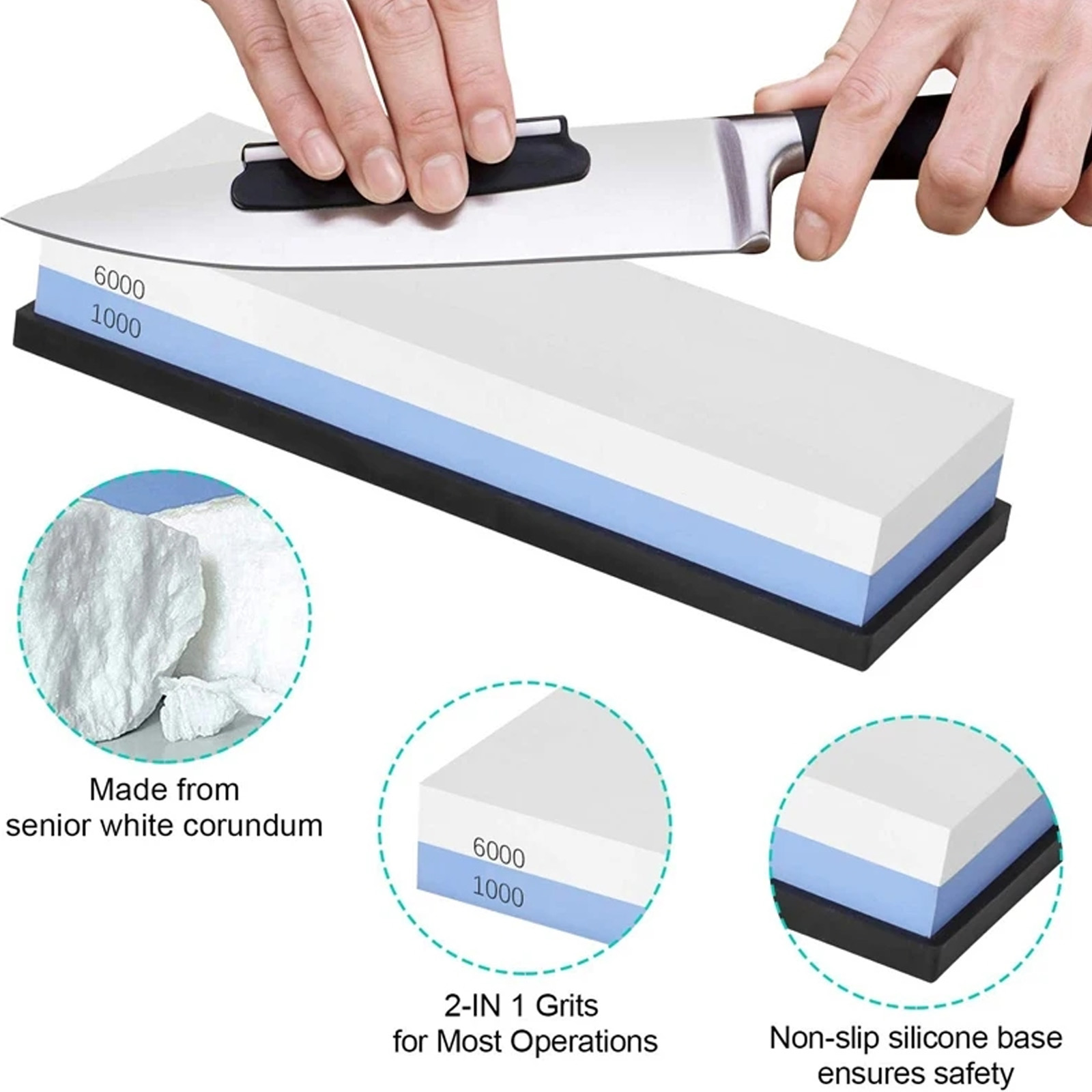 Whetstone Sharpening Stones Pr - مراجعة Knife Sharpener وسعره