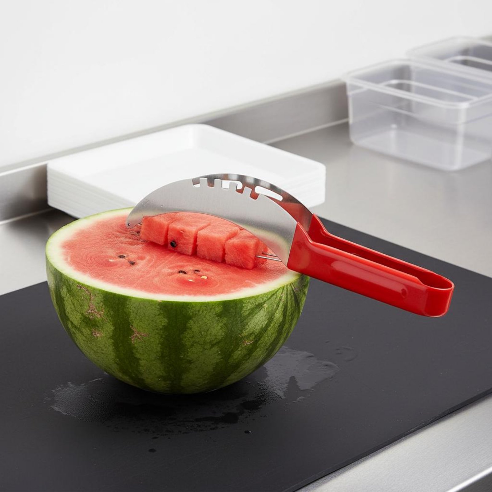 Watermelon Cube Cutter Food Gr - مراجعة Kitchen Gadgets Save Time وسعره