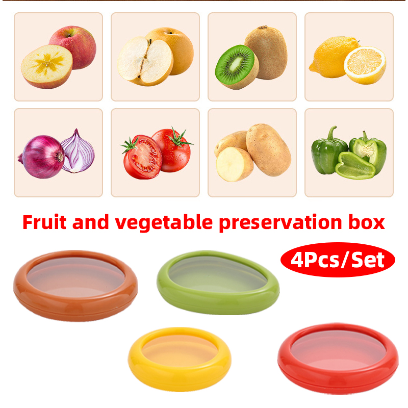 4Pcs Kitchen Storage Box Fruit - مراجعة Kitchen Gadgets Modern وسعره