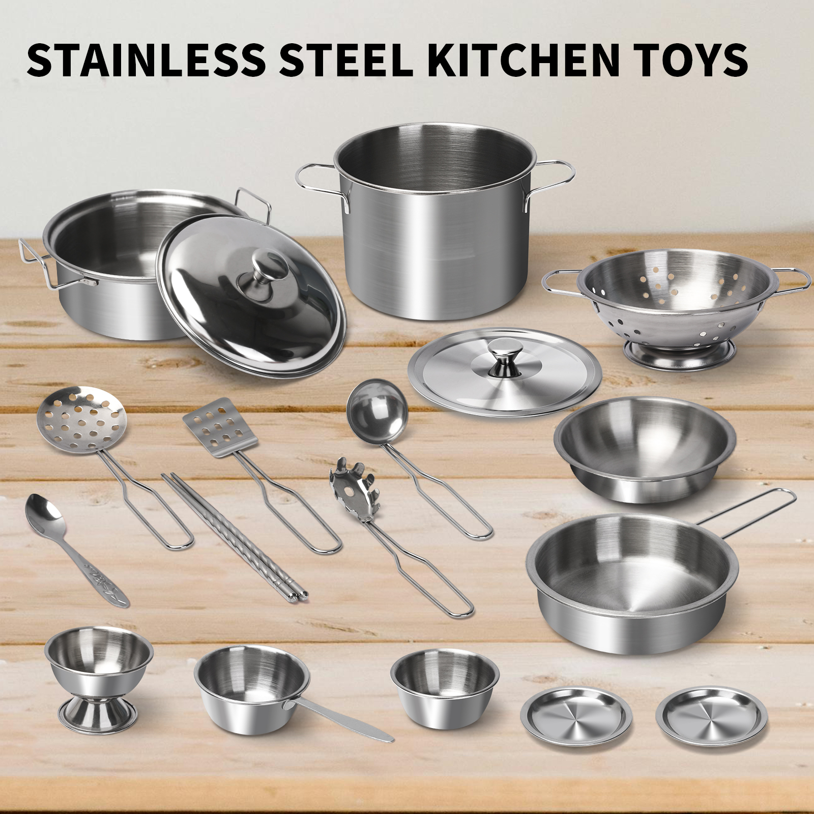 Stainless Steel Kids Kitchen T - مراجعة Kitchen Gadgets Kids وسعره