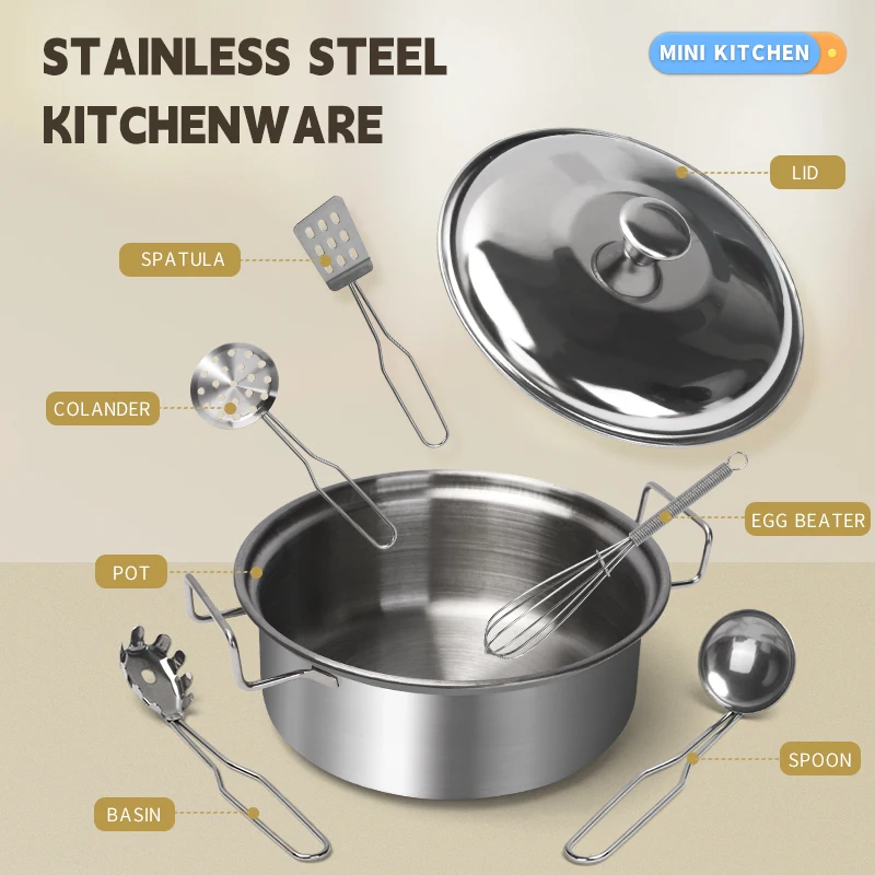 Stainless Steel Kids Kitchen T - مراجعة Kitchen Gadgets Kids وسعره