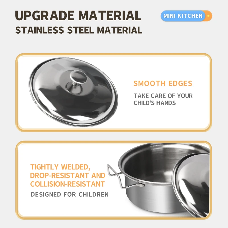 Stainless Steel Kids Kitchen T - مراجعة Kitchen Gadgets Kids وسعره