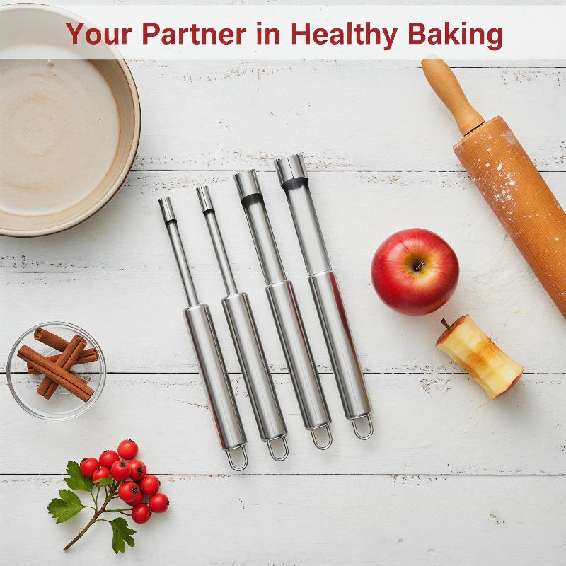 4pcs Fruit Core Remover Cutter - مراجعة Kitchen Home Gadgets وسعره