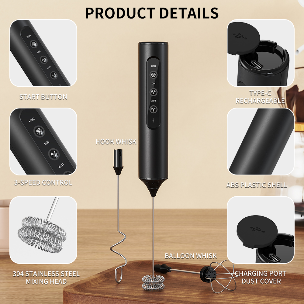 3 in 1 Electric Handheld Milk  - مراجعة Kitchen Home Gadgets وسعره