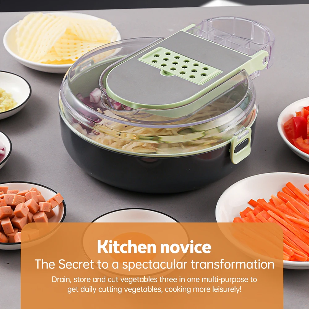 Vegetable Chopper with Contain - مراجعة Kitchen Gadgets Save Time وسعره