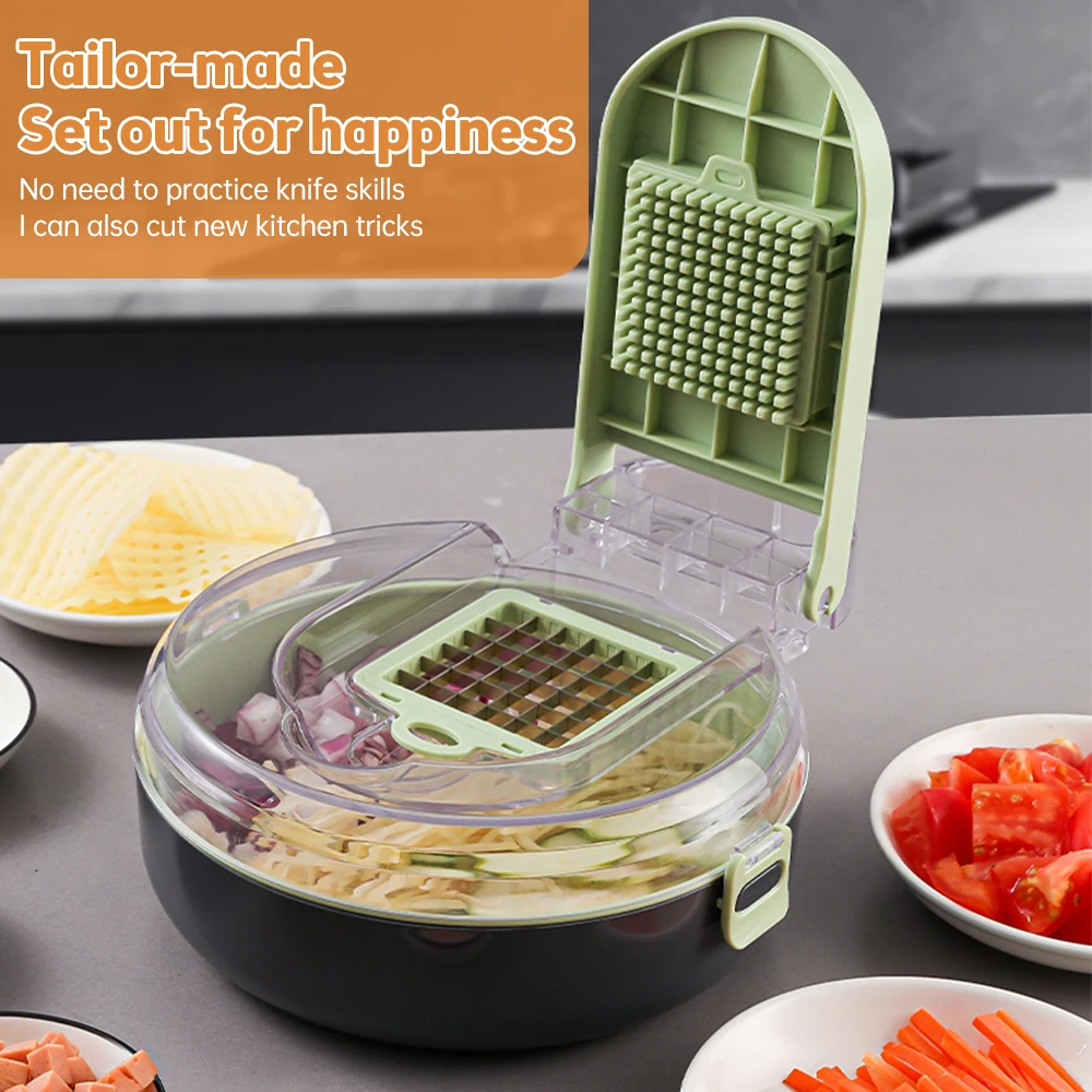 Vegetable Chopper with Contain - مراجعة Kitchen Gadgets Save Time وسعره