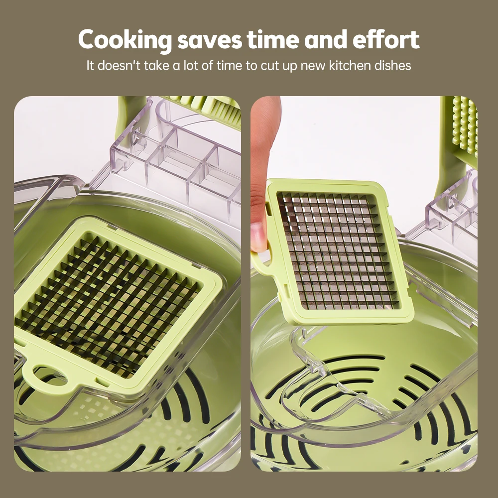 Vegetable Chopper with Contain - مراجعة Kitchen Gadgets Save Time وسعره