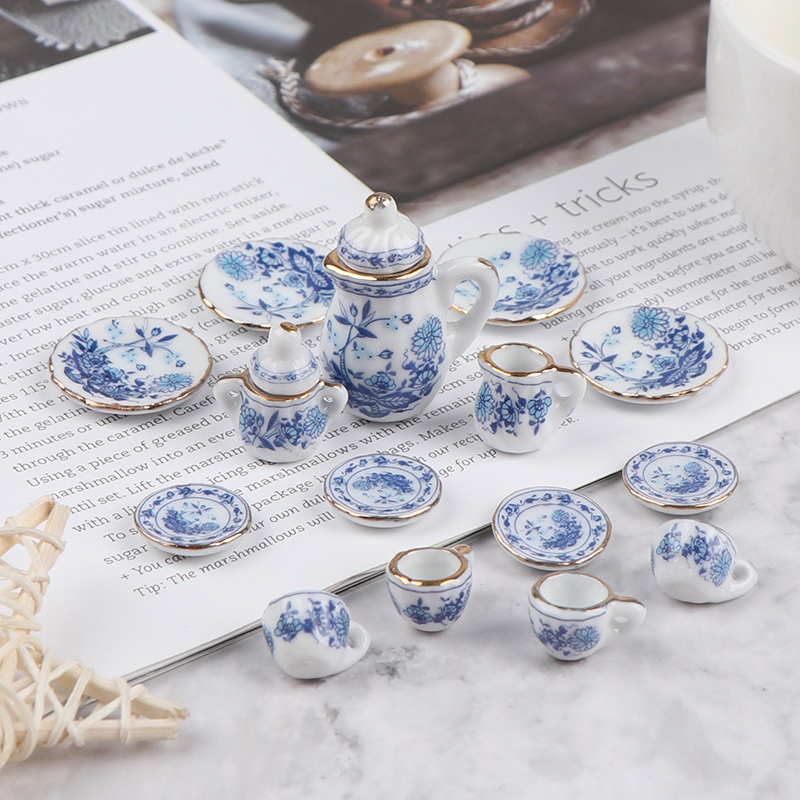 15Pcs 1:12 Miniature Porcelain - مراجعة Kitchen Gadgets Kids وسعره