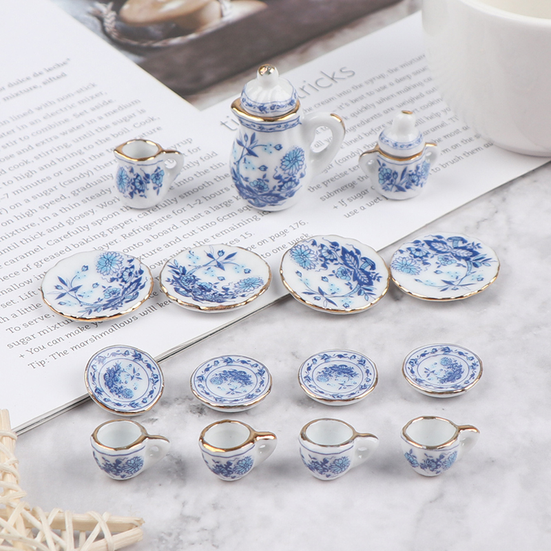 15Pcs 1:12 Miniature Porcelain - مراجعة Kitchen Gadgets Kids وسعره