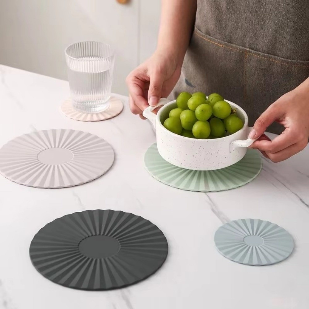 Ins Round Pot Pan Mat Silicone - مراجعة Kitchen Gadgets Modern وسعره