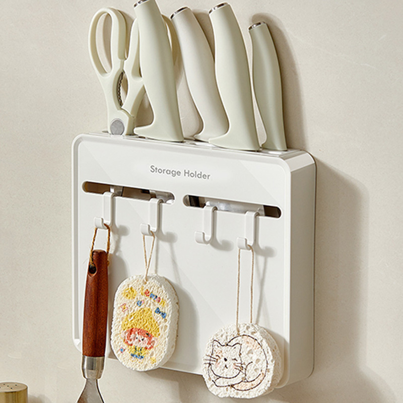 No-Drill Kitchen Knife Holder, - مراجعة Kitchen Gadgets Cabinet وسعره
