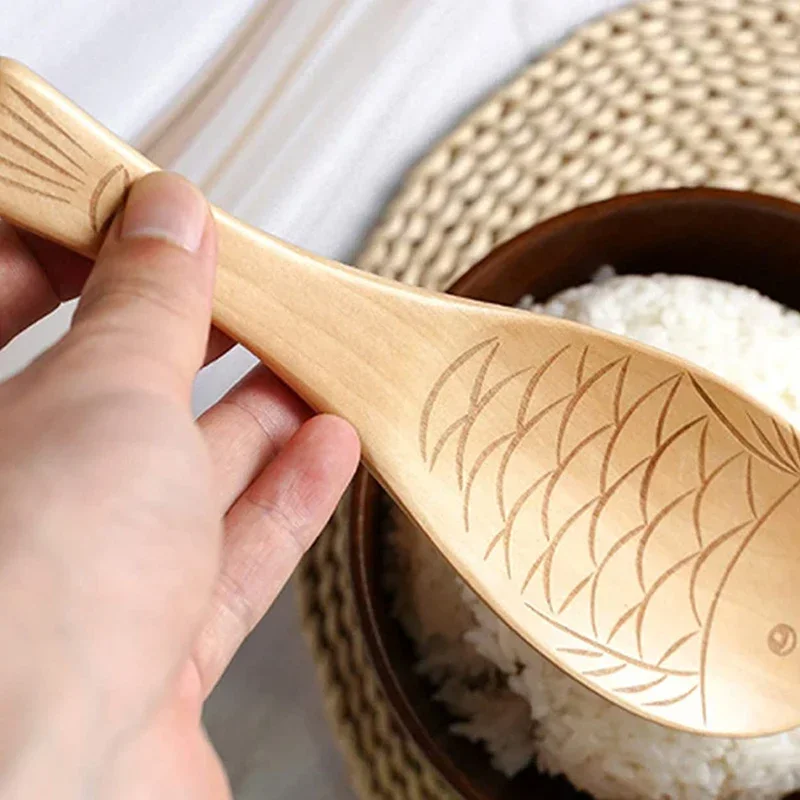 Non-stick Wooden Rice Paddle,  - مراجعة Kitchen Gadgets On Sale وسعره