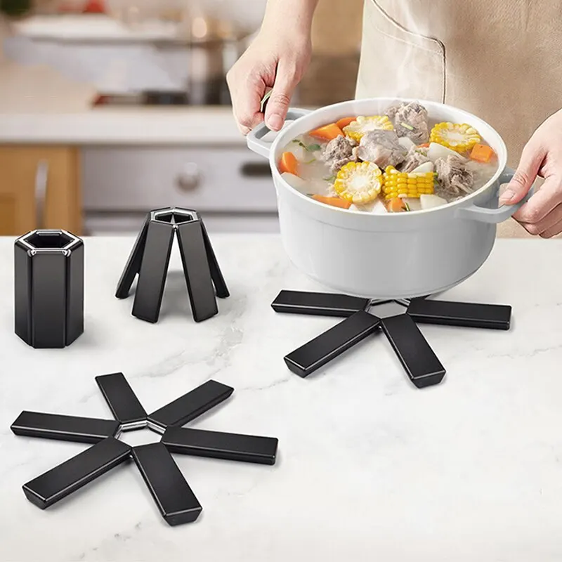 1/2PCS ABS Insulating Mat Pot  - مراجعة Kitchen Gadgets Modern وسعره
