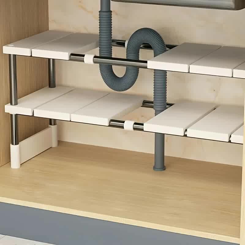 Adjustable Under-Sink Storage  - مراجعة Kitchen Gadgets Cabinet وسعره
