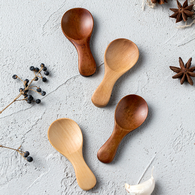 4Pcs Mini Wooden Spoons Small  - مراجعة Kitchen Gadgets Kids وسعره