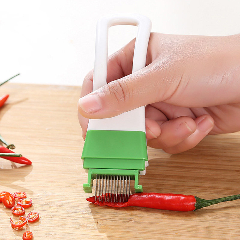 Green Onion Shredder Knife, Mu - مراجعة Kitchen Gadgets Green وسعره