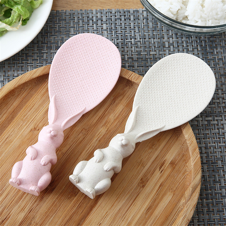 Straw rabbit spoon can stand u - مراجعة Kitchen Gadgets On Sale وسعره