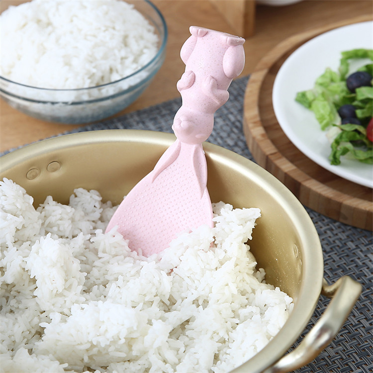 Straw rabbit spoon can stand u - مراجعة Kitchen Gadgets On Sale وسعره