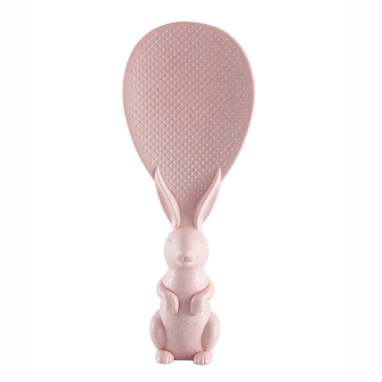 Straw rabbit spoon can stand u - مراجعة Kitchen Gadgets On Sale وسعره