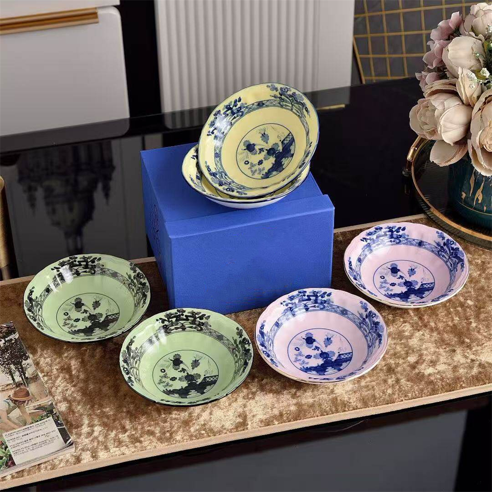 Ceramic Tableware Bowl Househo - مراجعة Kitchen Gadgets Green وسعره
