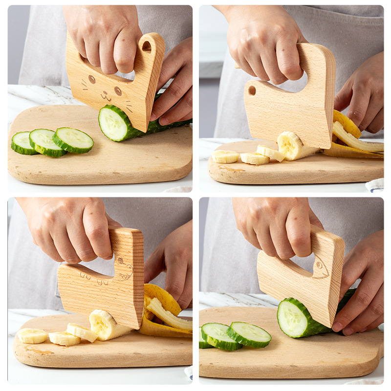 Wooden Kids Knife for Cooking  - مراجعة Kitchen Gadgets Kids وسعره
