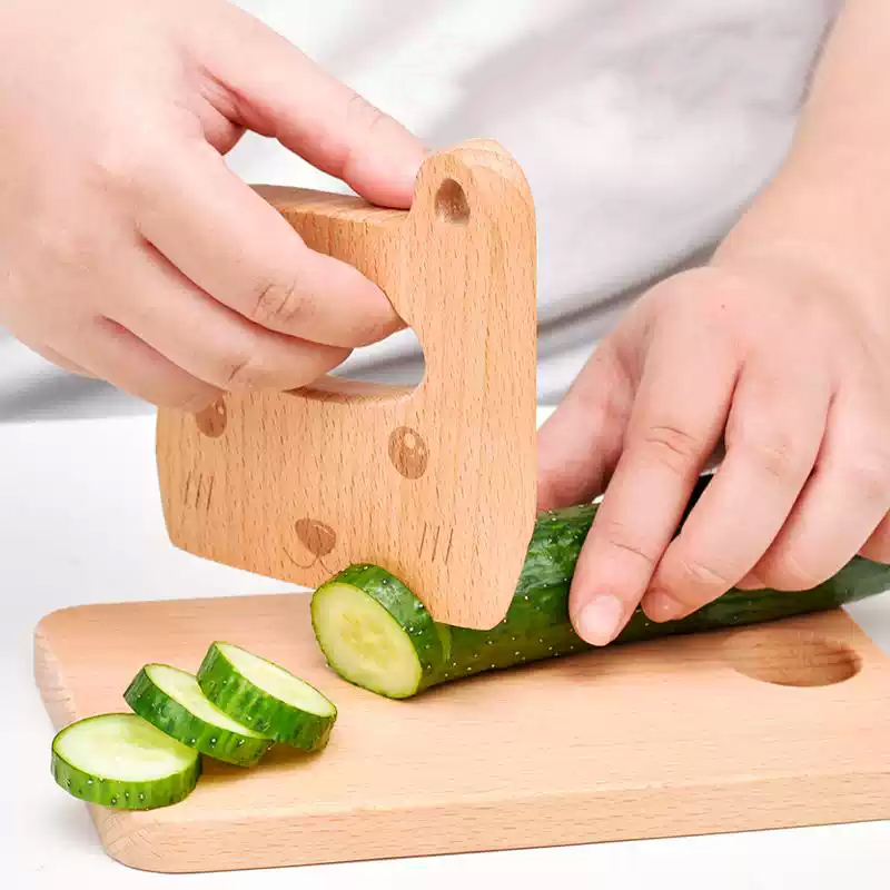 Wooden Kids Knife for Cooking  - مراجعة Kitchen Gadgets Kids وسعره
