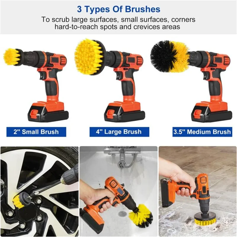 3 pcs/set drill brush set powe - مراجعة Kitchen Gadgets Set وسعره