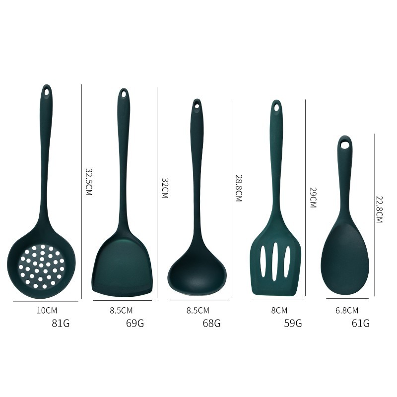 5Pcs Food Grade Silicone Kitch - مراجعة Kitchen Gadgets Green وسعره
