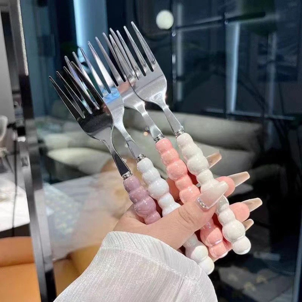 Pearl Handle Fork for Dessert  - مراجعة Kitchen Gadgets Must Have وسعره