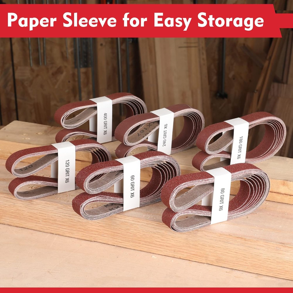 36 Pack 1x30 Inch Sanding Belt - مراجعة Knife Sharpener وسعره